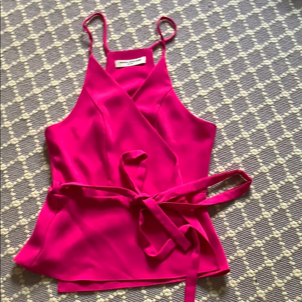 Amanda Uprichard fuchsia blouse